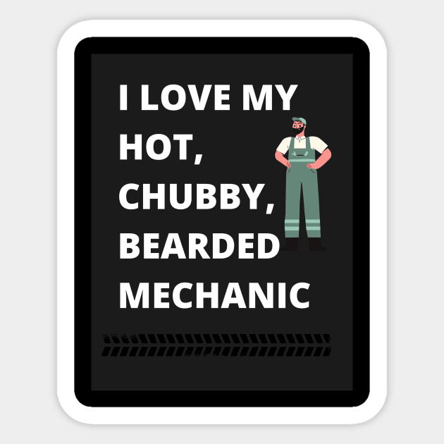 Novelty Mechanic Sticker by Lauderman Apparels 